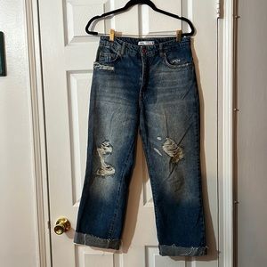 Zara wide/straight leg jeans